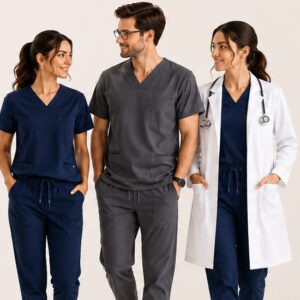 Comphy Mens V-Neck Scrub - 3 Pockets, Top Modern Fit