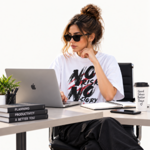 Gen-Z Lifestyle - White Oversized Graphic T-Shirt